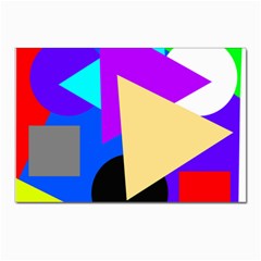 Shape Colorful Creativity Abstract Pattern Postcards 5  X 7  (pkg Of 10)