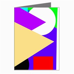 Shape Colorful Creativity Abstract Pattern Greeting Card by Ravend