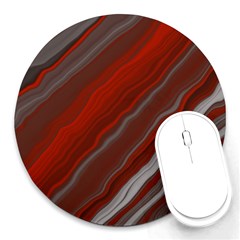 Colored Pattern Bokeh Blurred Blur Round Mousepad by Ravend