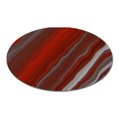 Colored Pattern Bokeh Blurred Blur Oval Magnet by Ravend