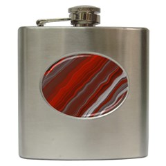 Colored Pattern Bokeh Blurred Blur Hip Flask (6 Oz) by Ravend