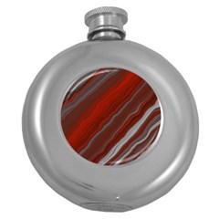 Colored Pattern Bokeh Blurred Blur Round Hip Flask (5 Oz) by Ravend