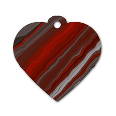 Colored Pattern Bokeh Blurred Blur Dog Tag Heart (one Side) by Ravend