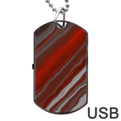 Colored Pattern Bokeh Blurred Blur Dog Tag Usb Flash (one Side) by Ravend