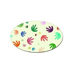 Doodle Squiggles Colorful Pattern Sticker Oval (10 Pack)