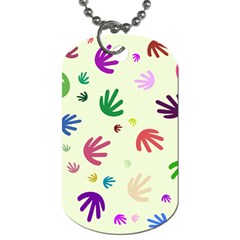 Doodle Squiggles Colorful Pattern Dog Tag (two Sides) by Ravend