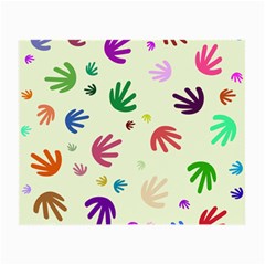 Doodle Squiggles Colorful Pattern Small Glasses Cloth by Ravend