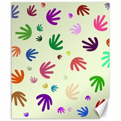 Doodle Squiggles Colorful Pattern Canvas 8  X 10  by Ravend