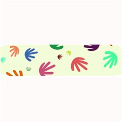 Doodle Squiggles Colorful Pattern Large Bar Mat by Ravend