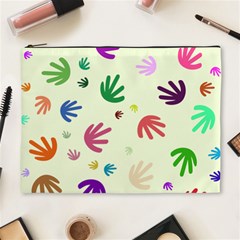 Doodle Squiggles Colorful Pattern Cosmetic Bag (xl) by Ravend