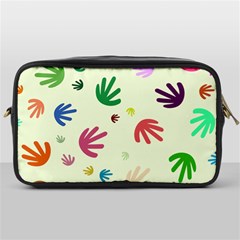 Doodle Squiggles Colorful Pattern Toiletries Bag (one Side) by Ravend