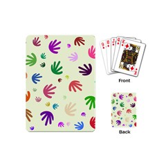 Doodle Squiggles Colorful Pattern Playing Cards Single Design (mini)