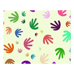 Doodle Squiggles Colorful Pattern Double Sided Flano Blanket (large)  by Ravend