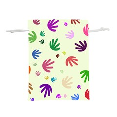 Doodle Squiggles Colorful Pattern Lightweight Drawstring Pouch (l)