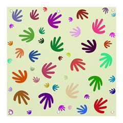 Doodle Squiggles Colorful Pattern Banner And Sign 3  X 3 