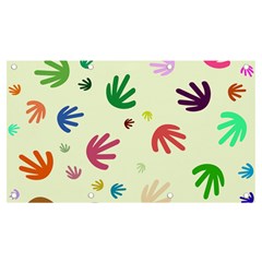 Doodle Squiggles Colorful Pattern Banner And Sign 7  X 4 