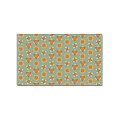 Wallpaper Background Floral Pattern Sticker (rectangular)