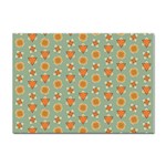 Wallpaper Background Floral Pattern Sticker A4 (100 pack) Front