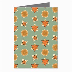 Wallpaper Background Floral Pattern Greeting Card