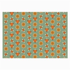 Wallpaper Background Floral Pattern Large Glasses Cloth (2 Sides) by Ravend