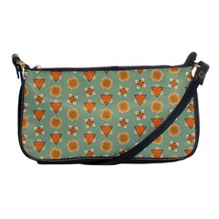 Wallpaper Background Floral Pattern Shoulder Clutch Bag by Ravend