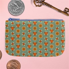 Wallpaper Background Floral Pattern Large Coin Purse by Ravend