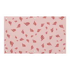 Grid Pattern Red Background Banner And Sign 5  X 3 