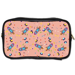 Rocket Ship Rocket Spaceship Toiletries Bag (one Side) by Ravend