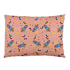 Rocket Ship Rocket Spaceship Pillow Case (two Sides) by Ravend