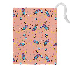 Rocket Ship Rocket Spaceship Drawstring Pouch (4xl) by Ravend