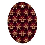 Background Pattern Icon Design Oval Ornament (Two Sides) Front