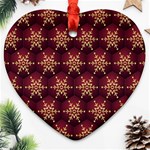 Background Pattern Icon Design Heart Ornament (Two Sides) Front