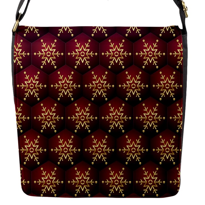 Background Pattern Icon Design Flap Closure Messenger Bag (S)