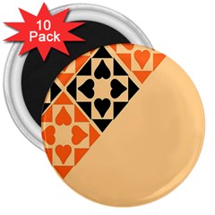 Aesthetic Hearts 3  Magnets (10 Pack)  by ConteMonfrey