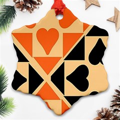 Aesthetic Hearts Snowflake Ornament (two Sides) by ConteMonfrey