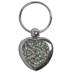 Man Butterfly Drawing Motif Pattern Key Chain (heart) by dflcprintsclothing