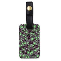 Man Butterfly Drawing Motif Pattern Luggage Tag (one Side)