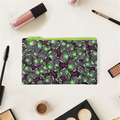 Man Butterfly Drawing Motif Pattern Cosmetic Bag (xs)