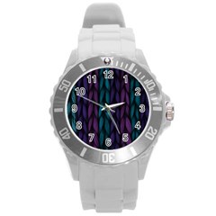 Background Round Plastic Sport Watch (l) by nateshop