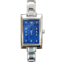 Background-jeans  Rectangle Italian Charm Watch by nateshop