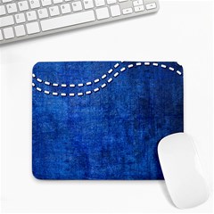 Background-jeans  Small Mousepad by nateshop