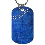 Background-jeans  Dog Tag (Two Sides) Front