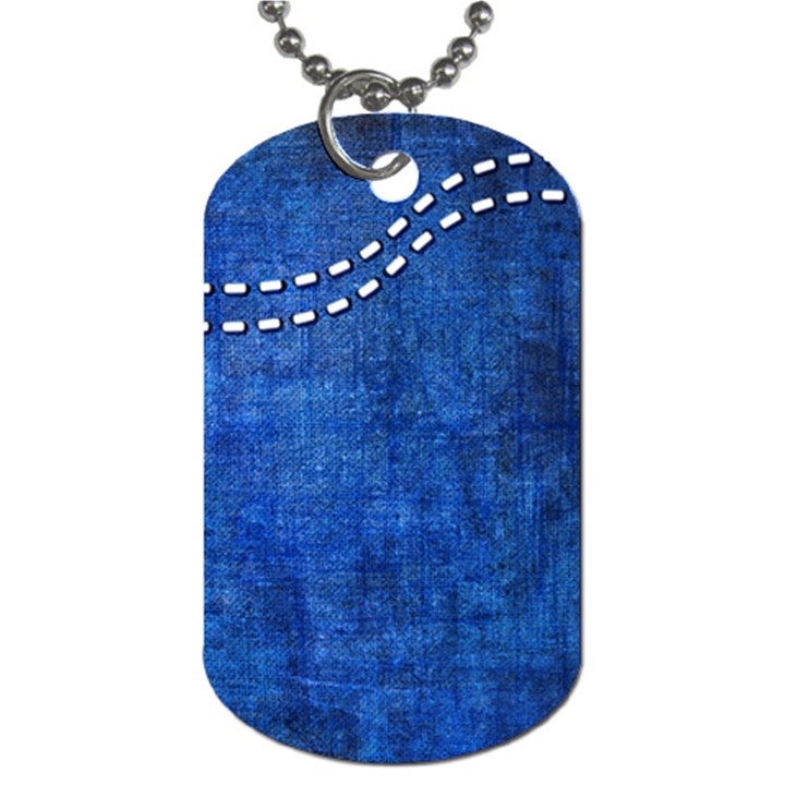 Background-jeans  Dog Tag (Two Sides)