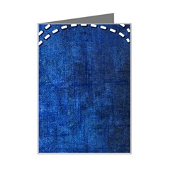 Background-jeans  Mini Greeting Card by nateshop