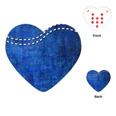 Background-jeans  Playing Cards Single Design (heart) by nateshop