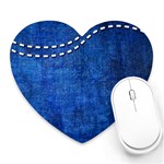 Background-jeans  Heart Mousepad Front