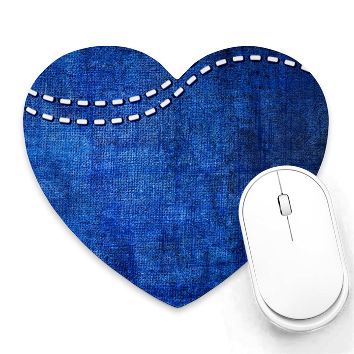 Background-jeans  Heart Mousepad