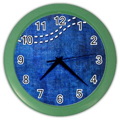 Background-jeans  Color Wall Clock by nateshop