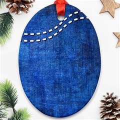 Background-jeans  Ornament (oval) by nateshop