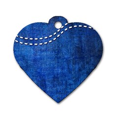 Background-jeans  Dog Tag Heart (one Side)